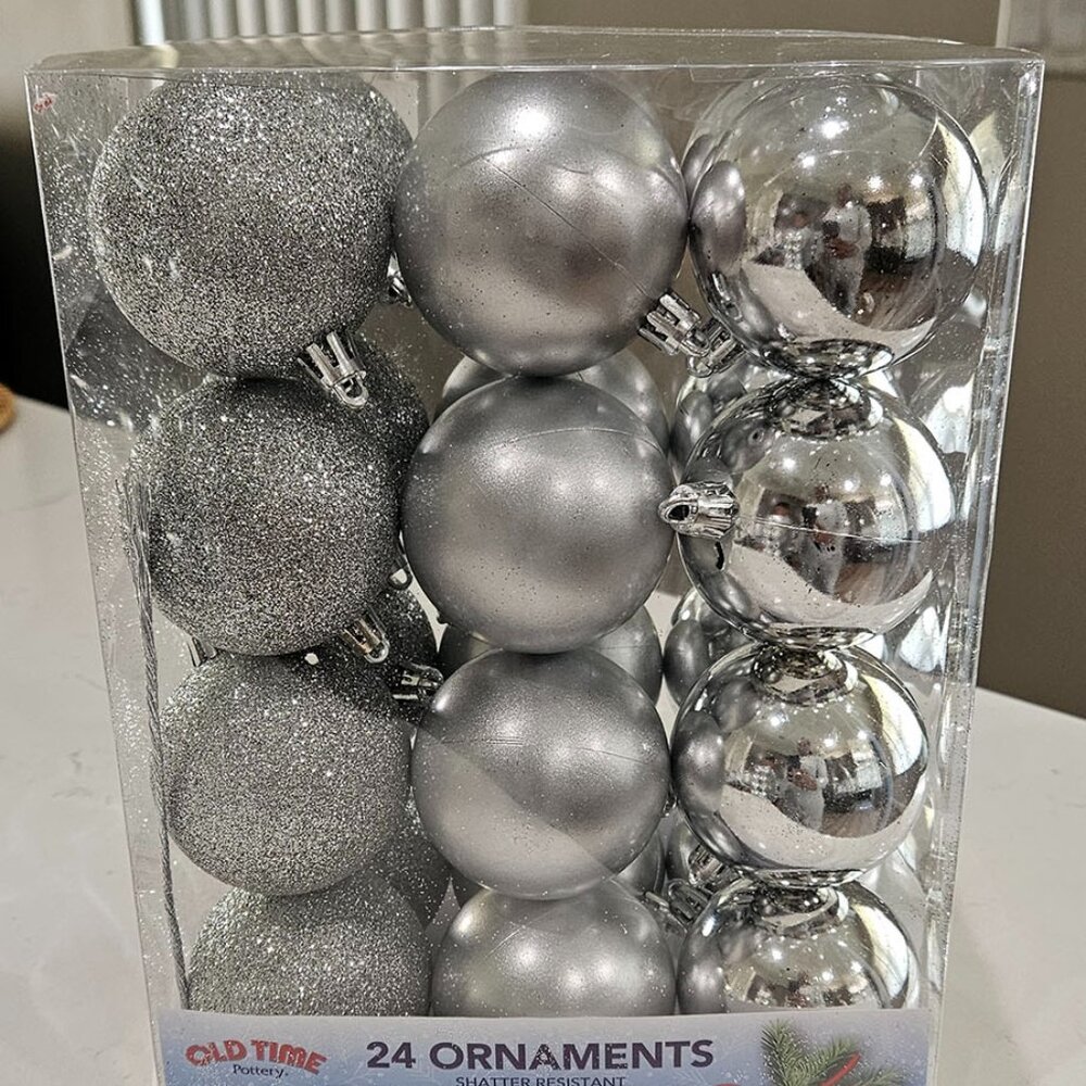 Christmas Silver Ornaments